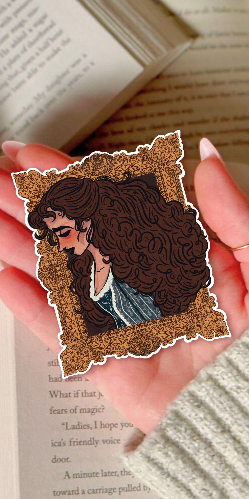 Christine Daae Sticker Phantom of the Opera Fanart Illustrated Decal Gift for Broadway Lover Sticker of Beautiful Victorian Lady Art ST091