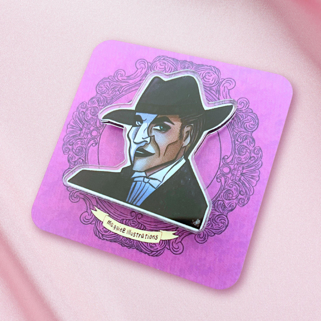 Phantom of the Opera Acrylic Pin: Broadway Musical Theatre Gift