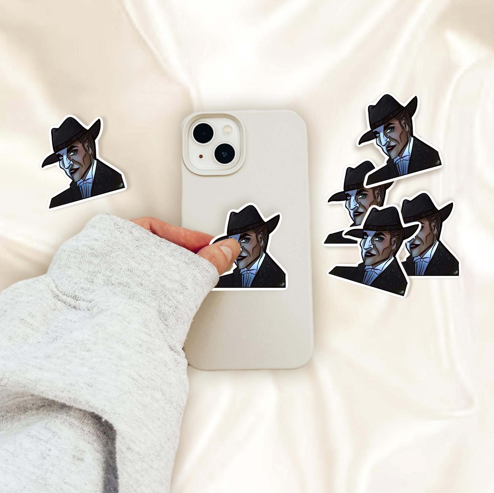 The Phantom Masked Broadway Musical Horror Monster Classic Character Gothic Romance Enemies to Lovers Vinyl Water-proof Sticker Decal ST093