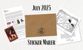 July 2025 Sticker Club