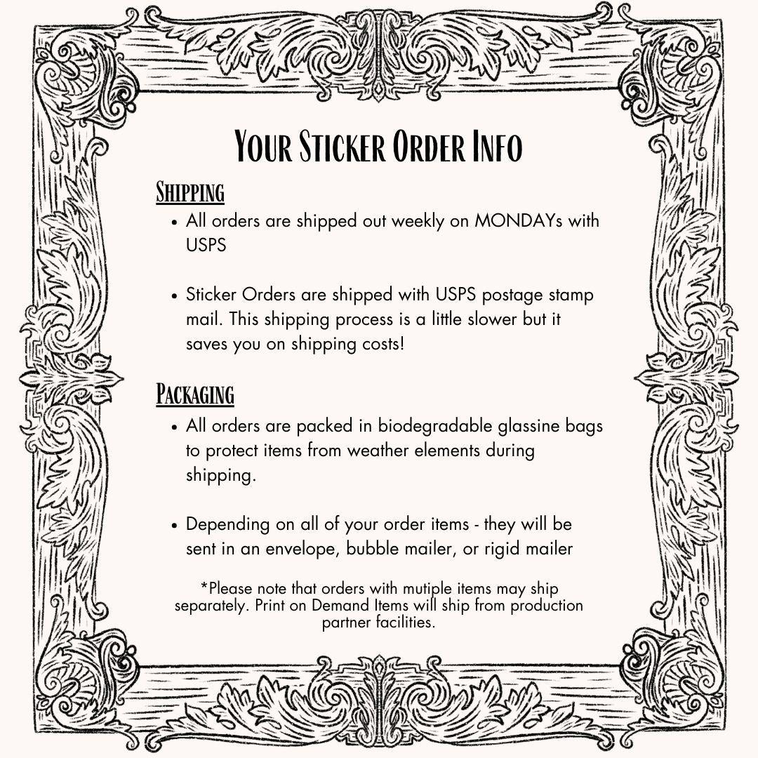 Touch Her and Die Sticker: Illustrated Romance Trope Stamp, Waterproof Matte Vinyl Decal ST132