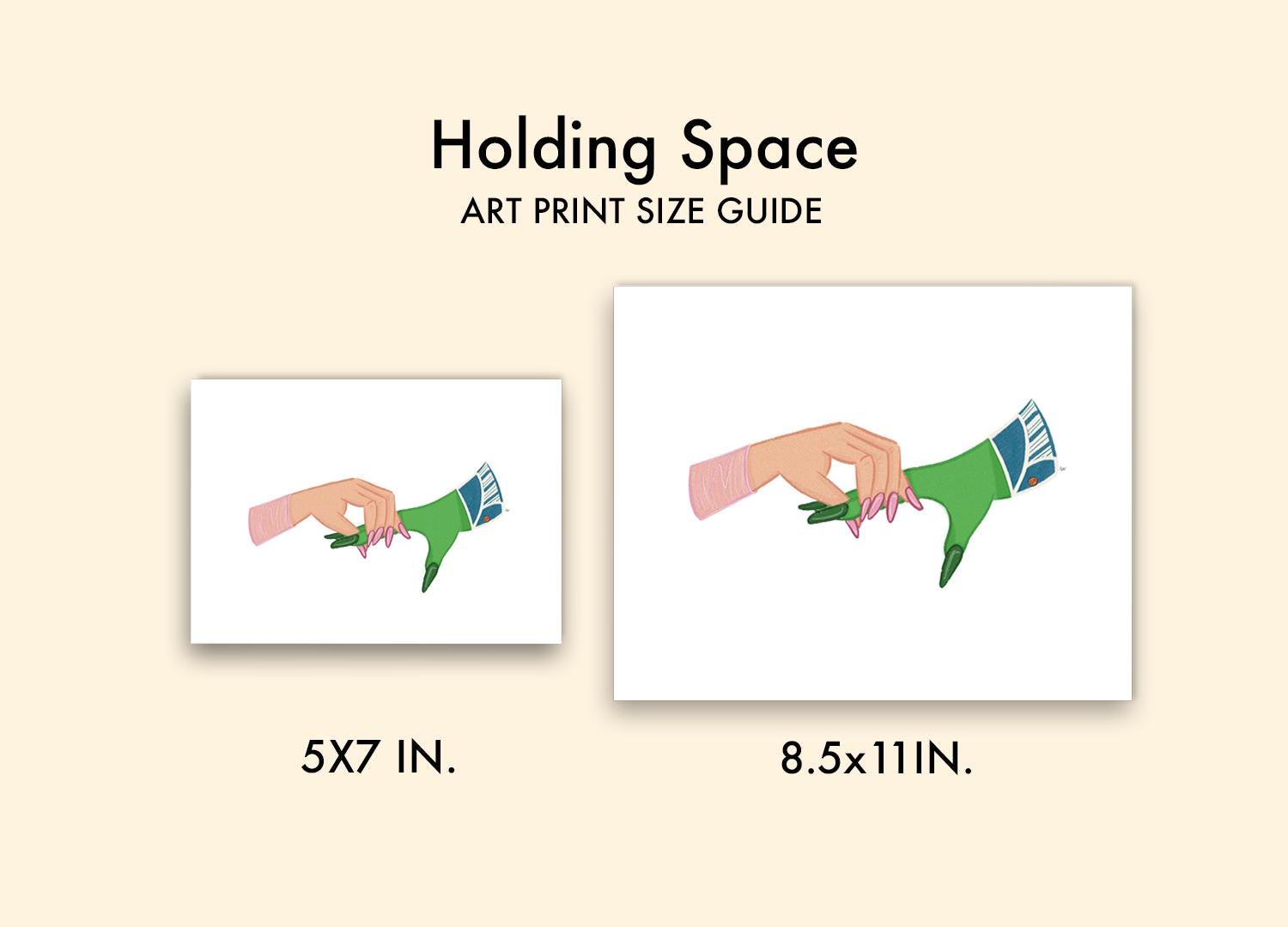 Holding Space Wicked Illustration Gallery Wall Art for Broadway Musical Lovers Glinda and Elphaba Illustrated Artwork Physical Prints