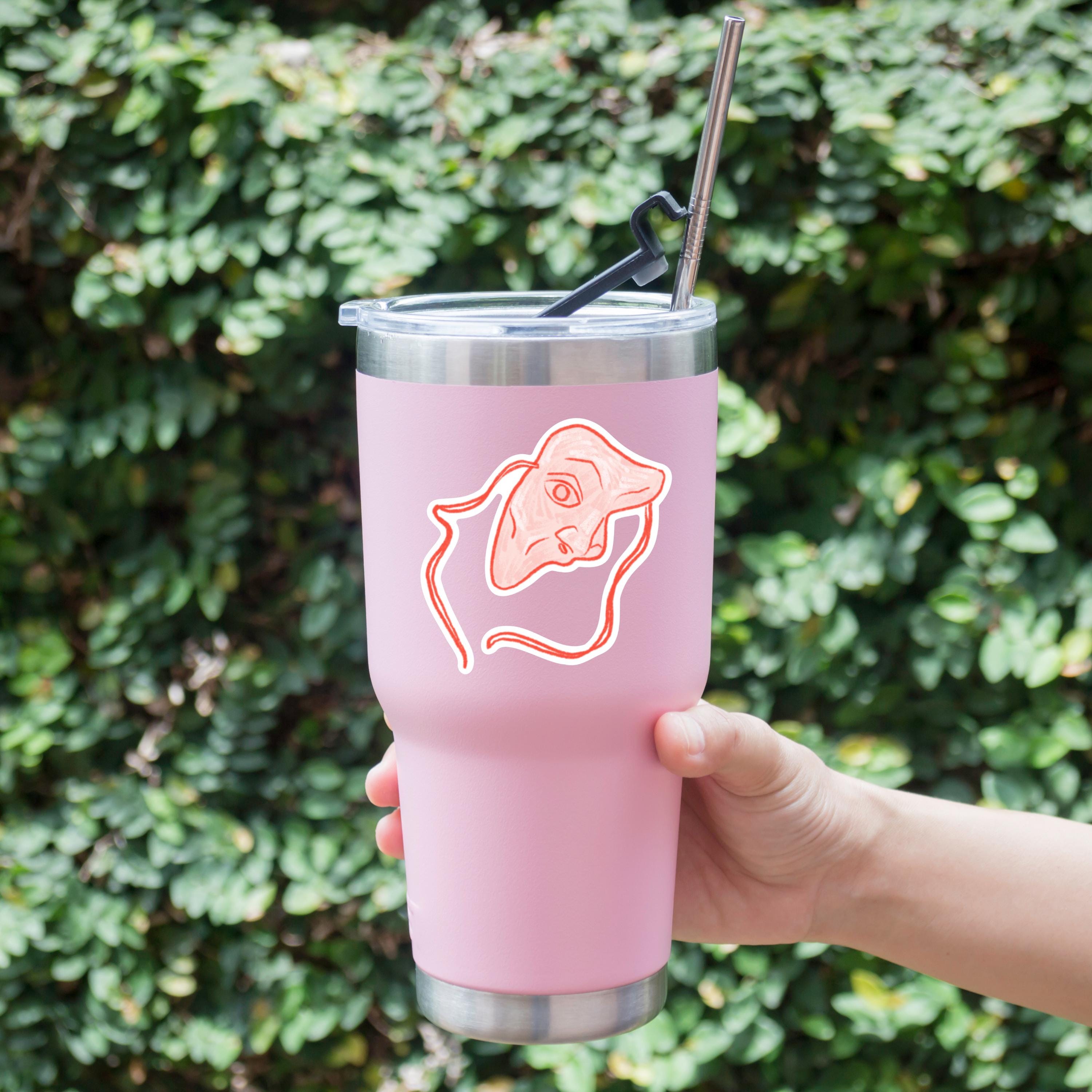 Phantom Mask Sticker: Red Broadway Musical Theater Gift