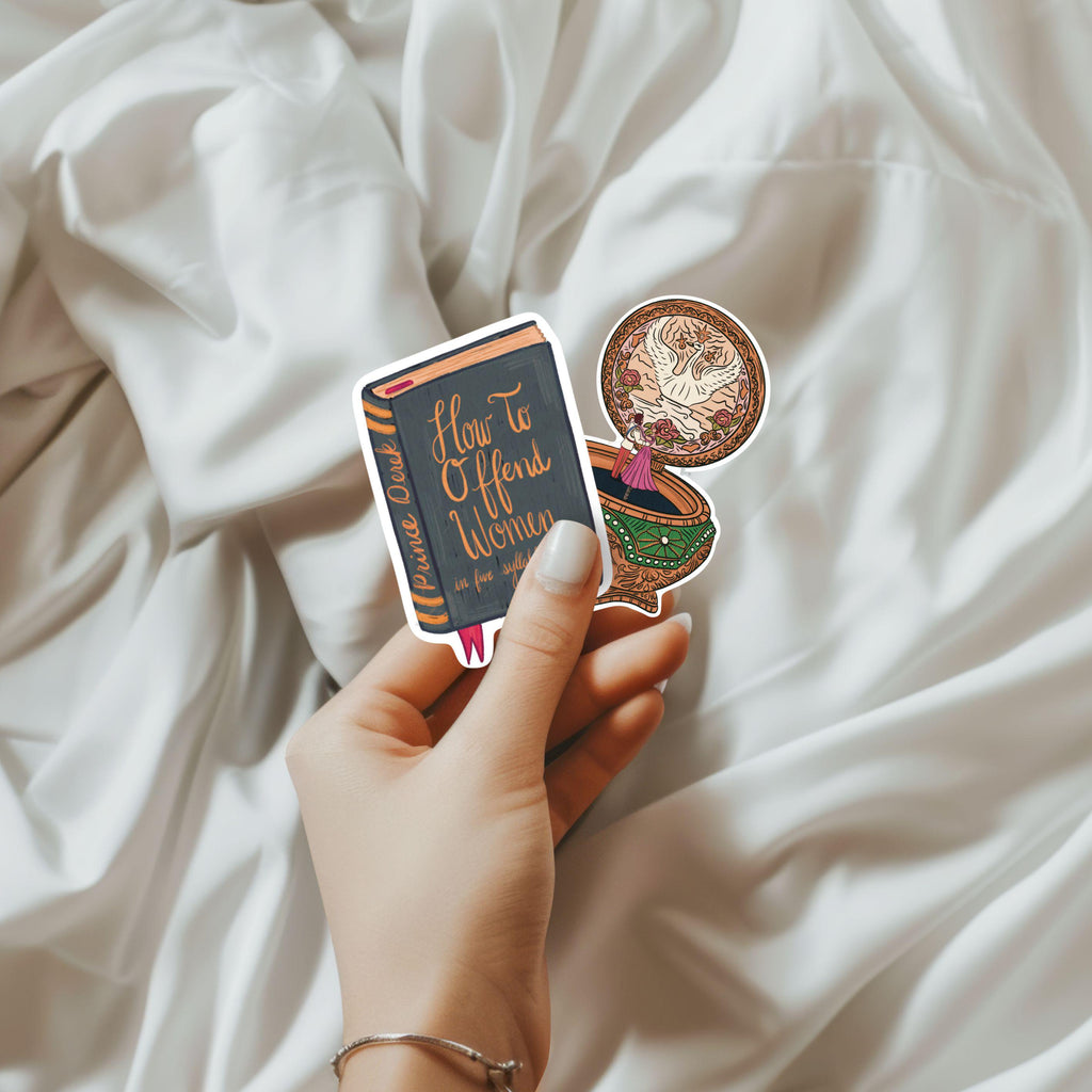 Swan Princess Anastasia Sticker Bundle 90s Animated Musical How To Offend Women and Together In Paris Music Box Decals Gift Idea for Fans