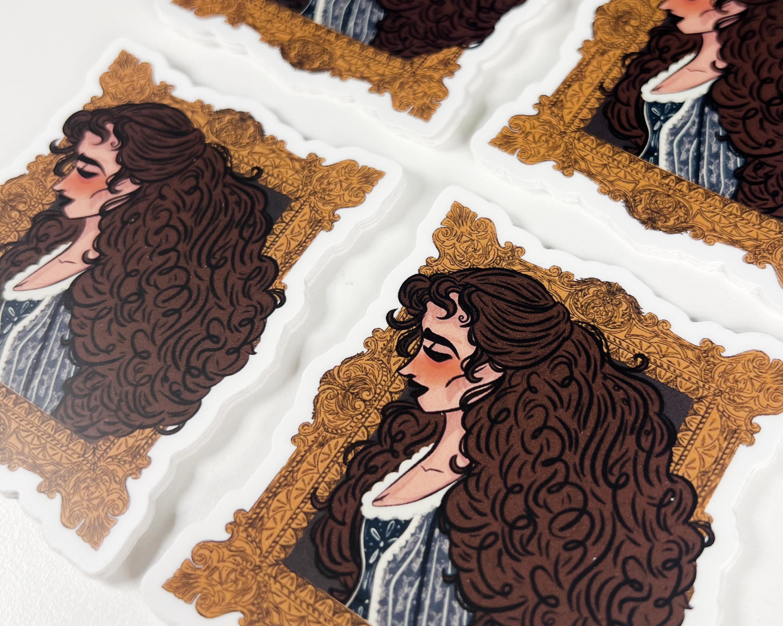 Christine Daae Sticker Phantom of the Opera Fanart Illustrated Decal Gift for Broadway Lover Sticker of Beautiful Victorian Lady Art ST091