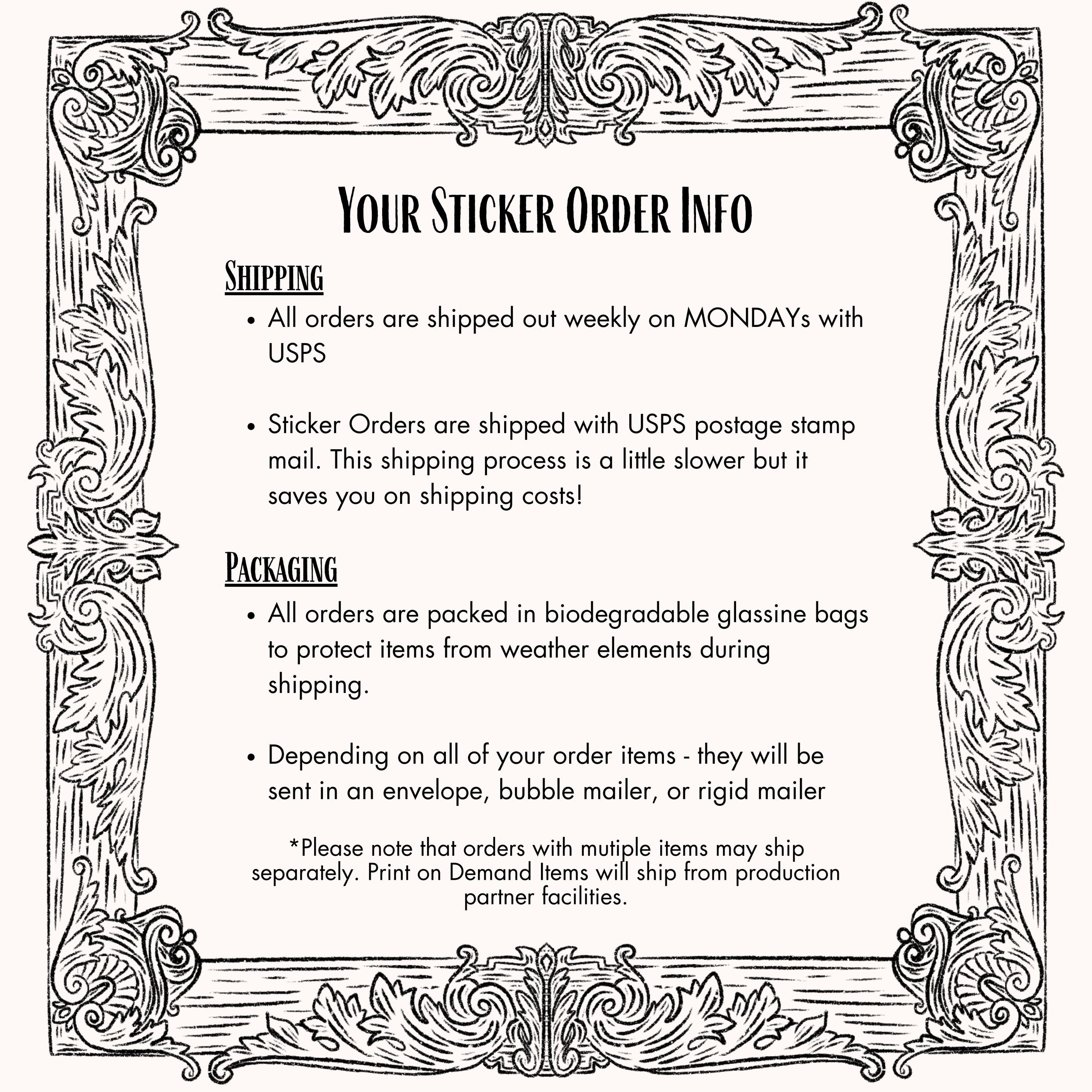 Victorian Ghost Lady Sticker: Illustrated Paranormal Romance Waterproof Matte Vinyl Decal ST023