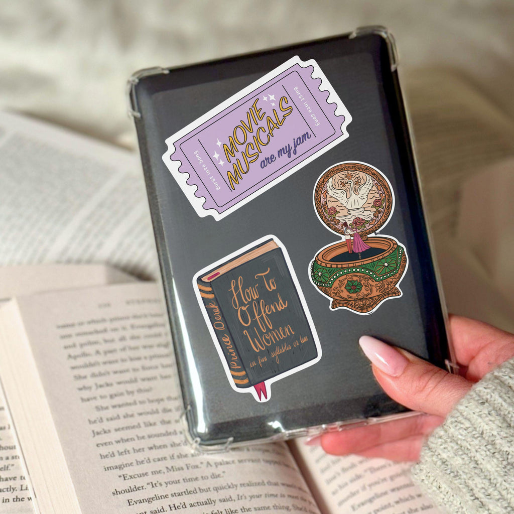 Swan Princess Anastasia Sticker Bundle 90s Animated Musical How To Offend Women and Together In Paris Music Box Decals Gift Idea for Fans