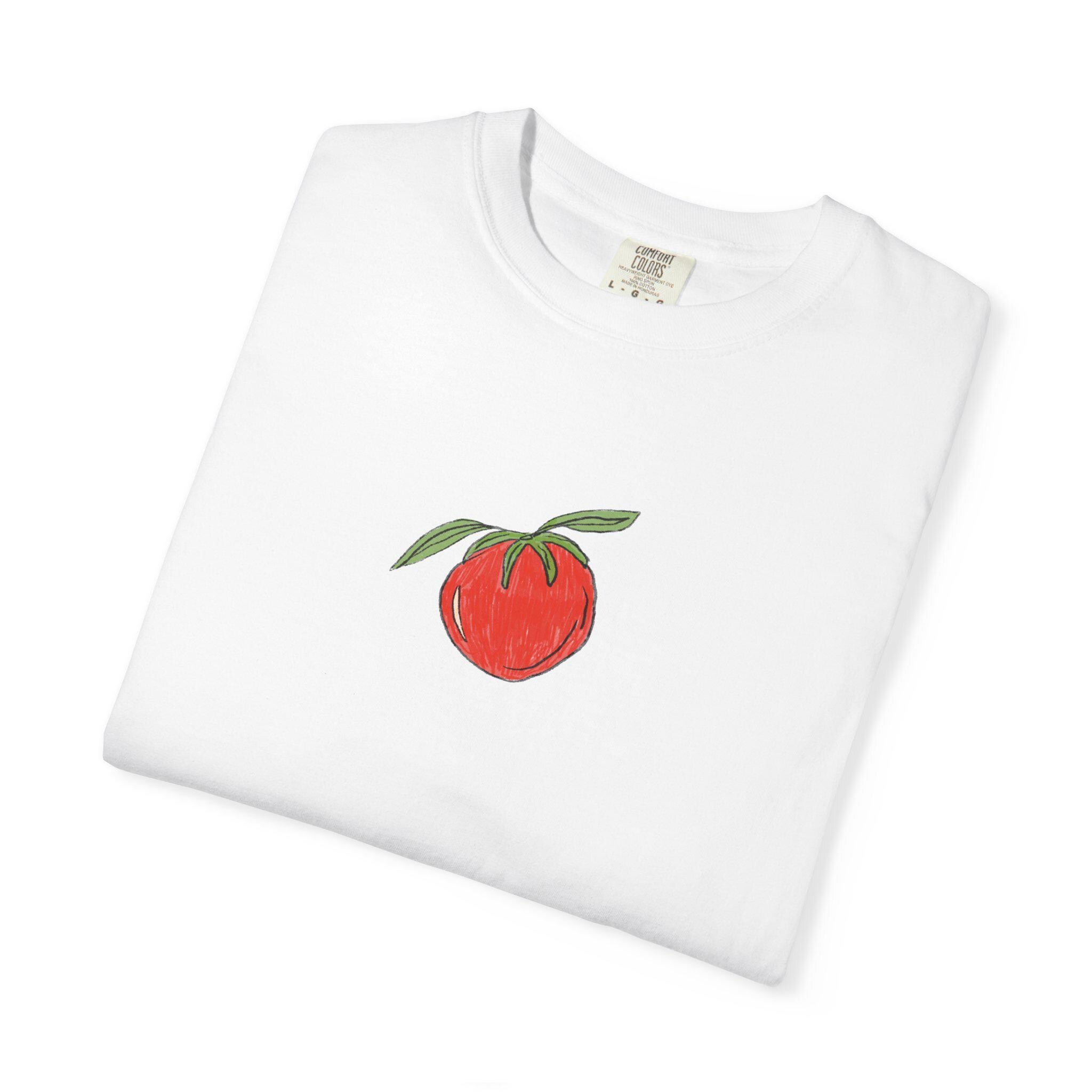 Tomato Illustration Shirt | Fruits and Vegetable | Minimalist Eclectic Apparel | Funky Design