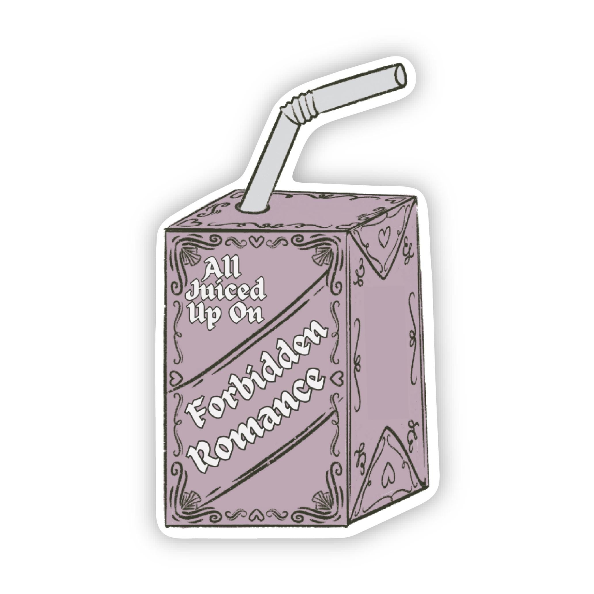 Forbidden Romance Juice Box Sticker