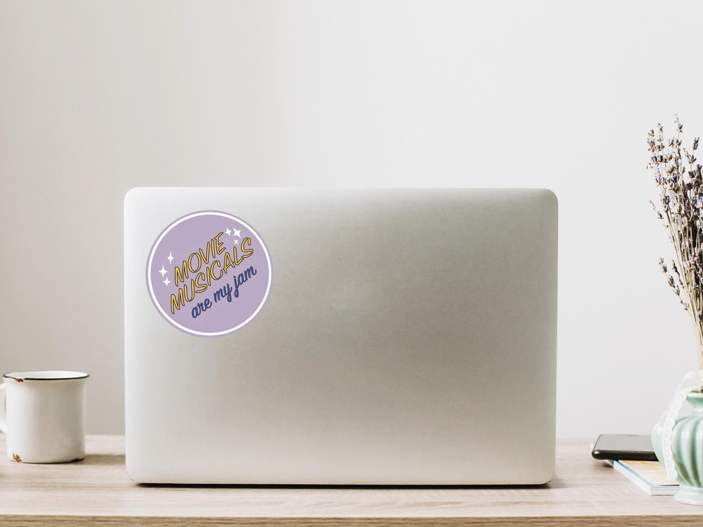 Movie Musicals Are My Jam Sticker for Film Fans of Broadway Show Theater Goer Decal Gift Idea for Her Best Friend Laptop Kindle Cover ST118