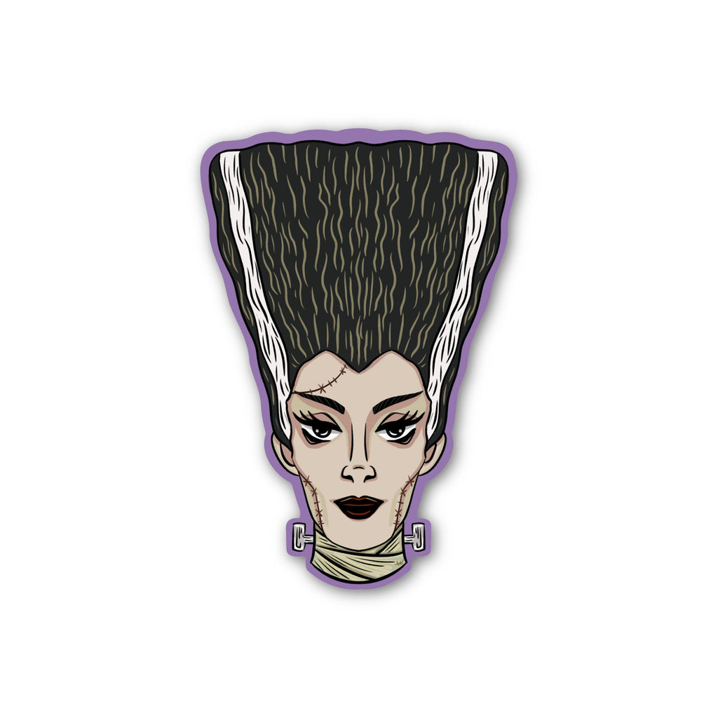 Monster's Bride Matte Sticker: Bride of Frankenstein Classic Monsters Halloween Vinyl Decal ST151