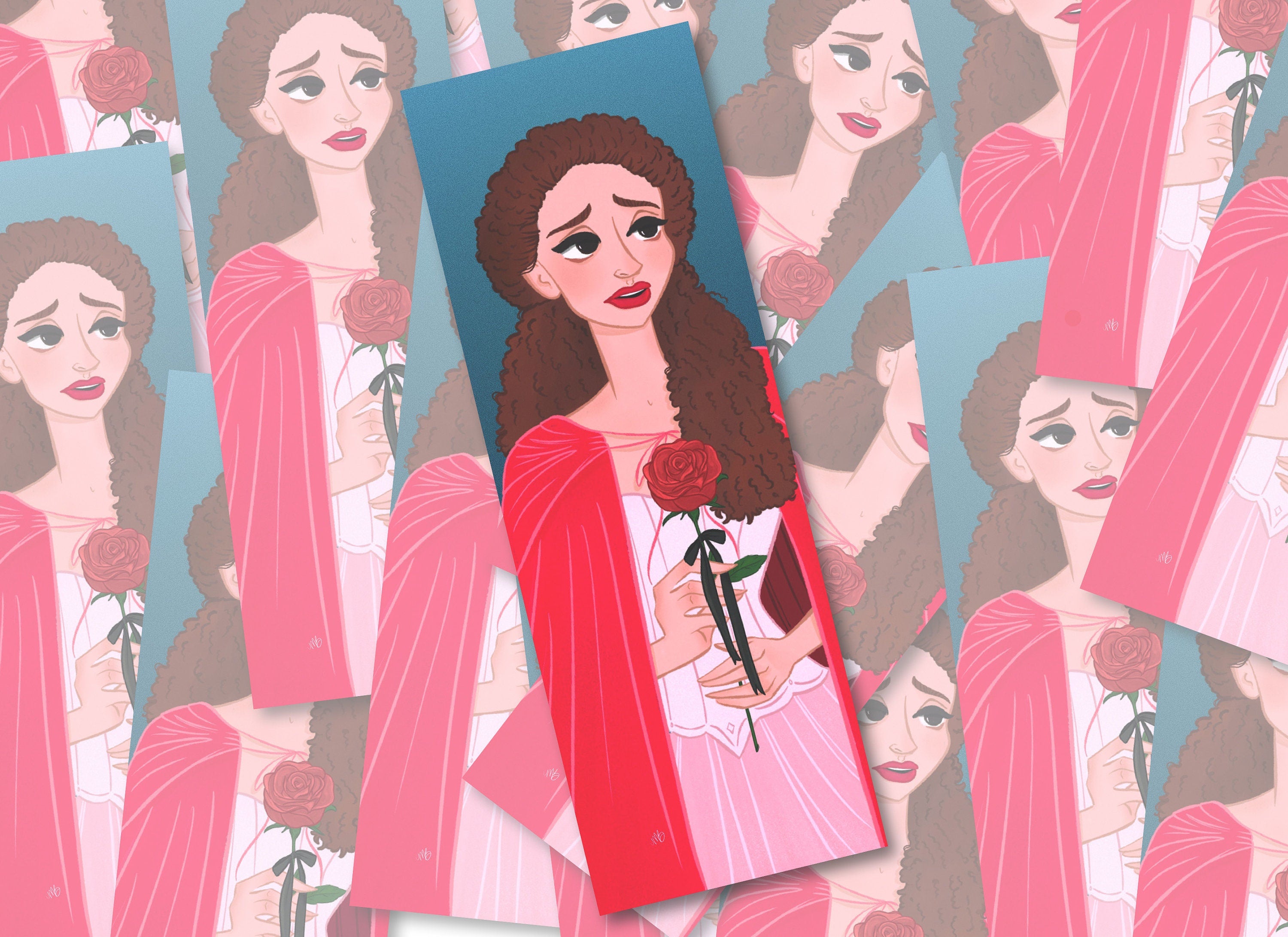 Christine Daae Bookmark: Phantom of the Opera Illustrated Artwork