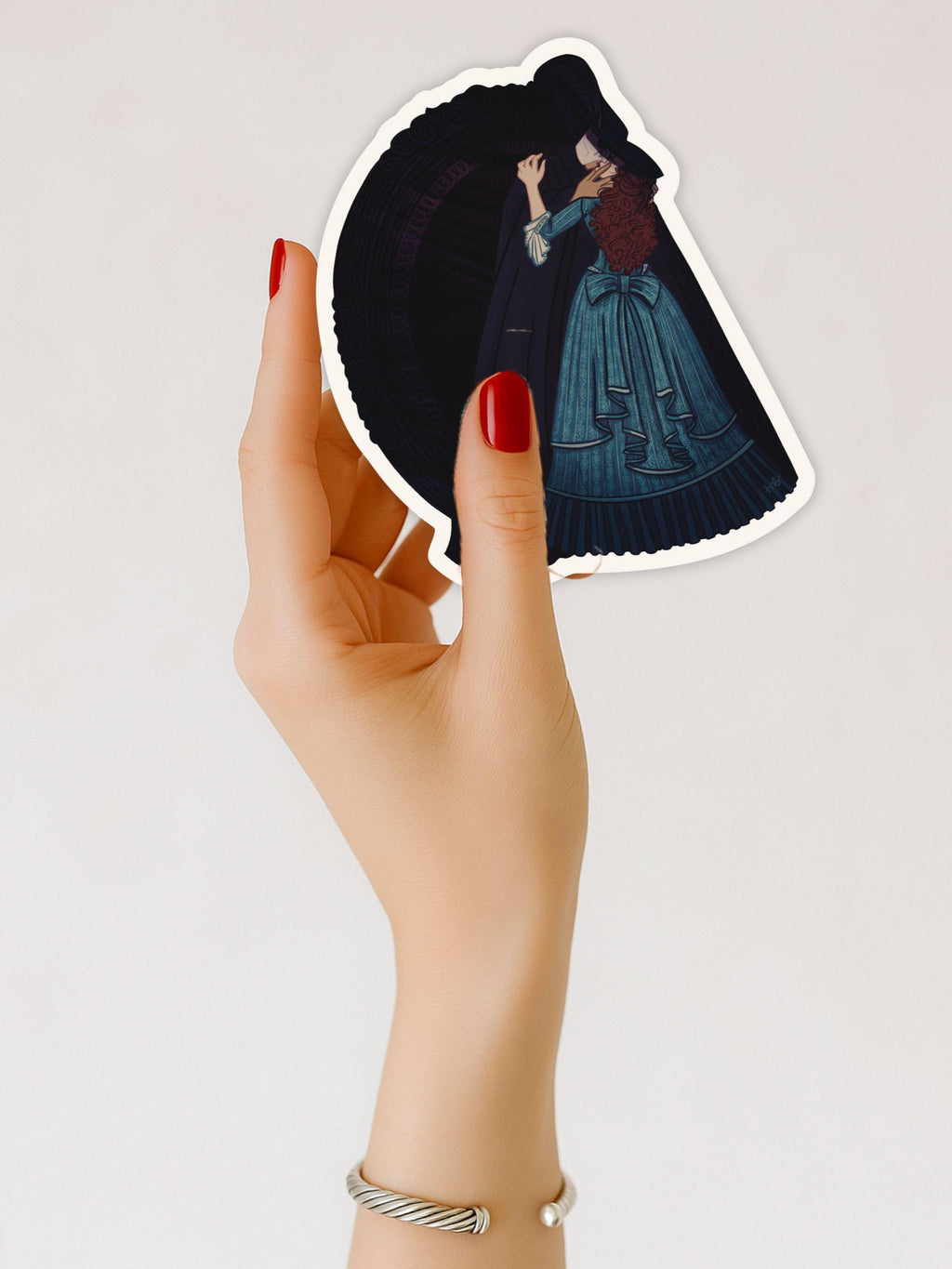 Phantom of the Opera Kiss Sticker: Gothic Broadway Musical Art
