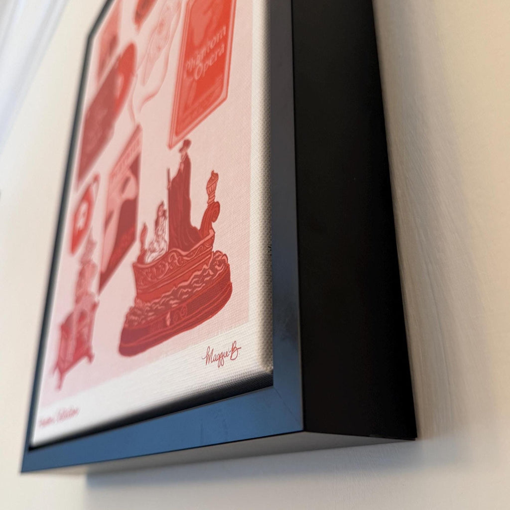 Phantom Collection Illustration as a Framed Canvas