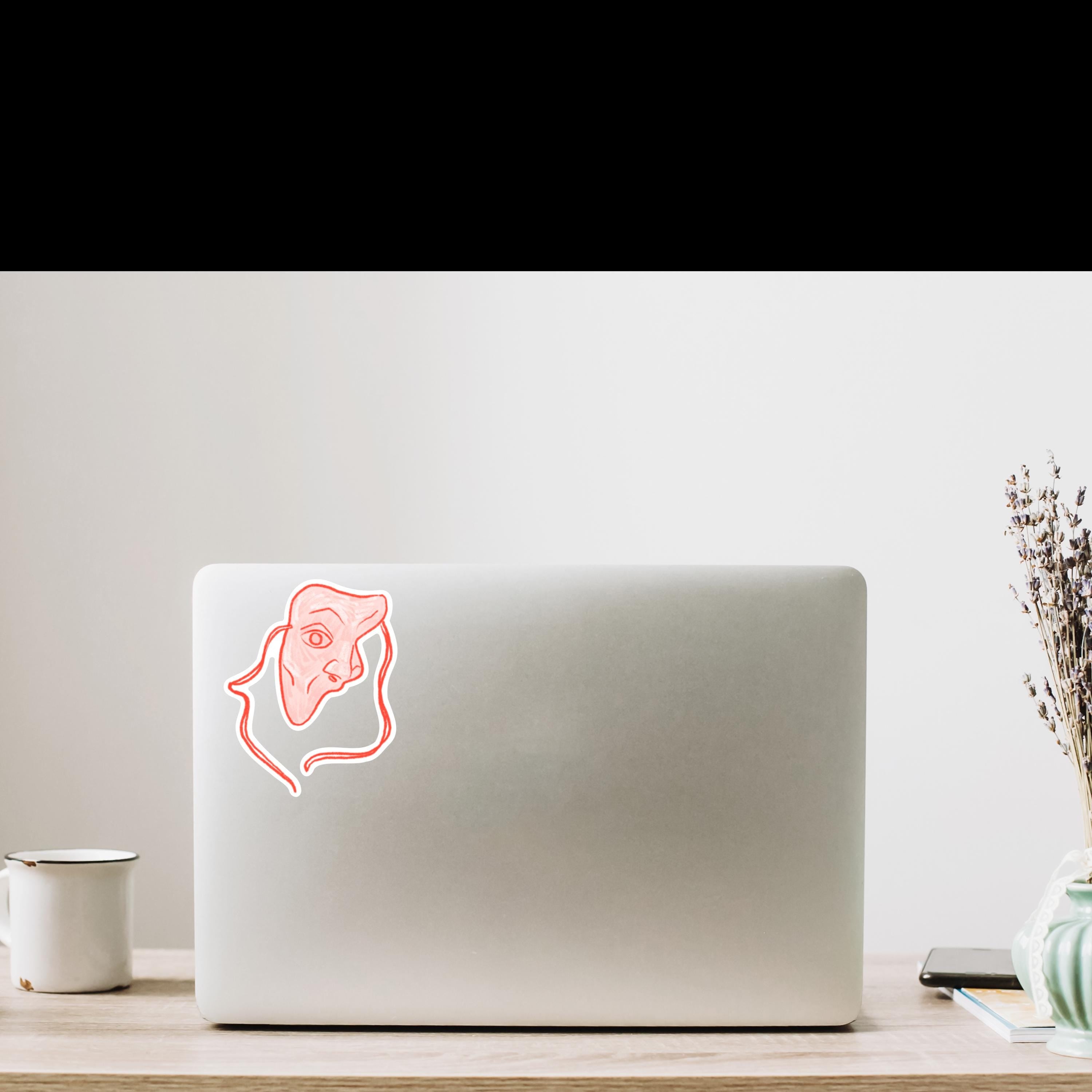 Phantom Mask Sticker: Red Broadway Musical Theater Gift