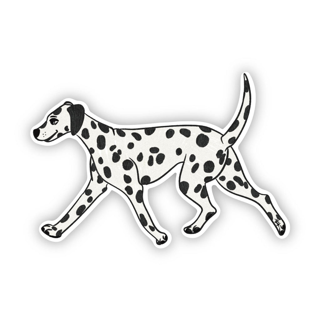 Dalmatian Sticker For Dog Lovers Waterproof Vinyl Decal Spotted Puppy Illustration for Computer Case Dog Mom Scrapbooking Kindle Cover ST136