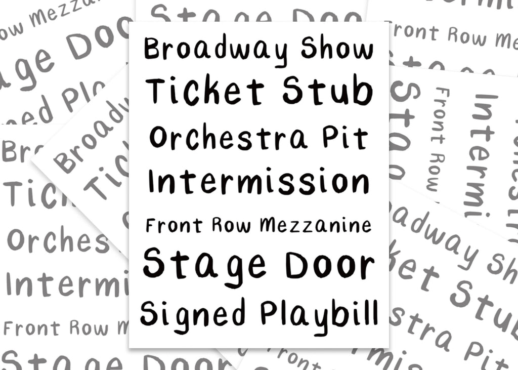Broadway Show Sticker: Musical Theater Gift, Waterproof Matte Vinyl Decal ST049