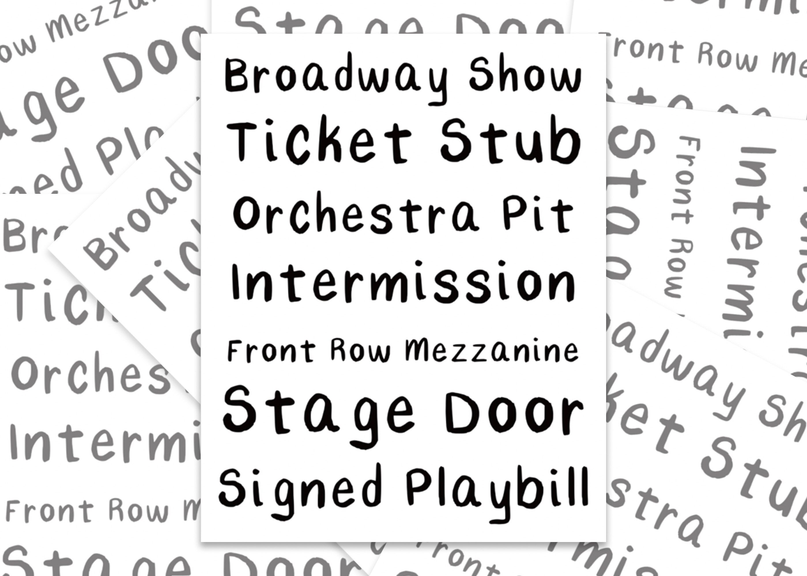 Broadway Show Sticker: Musical Theater Gift, Waterproof Matte Vinyl Decal ST049