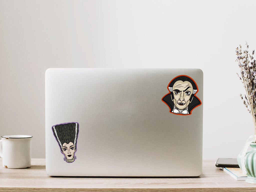 Monster's Bride Matte Sticker: Bride of Frankenstein Classic Monsters Halloween Vinyl Decal ST151