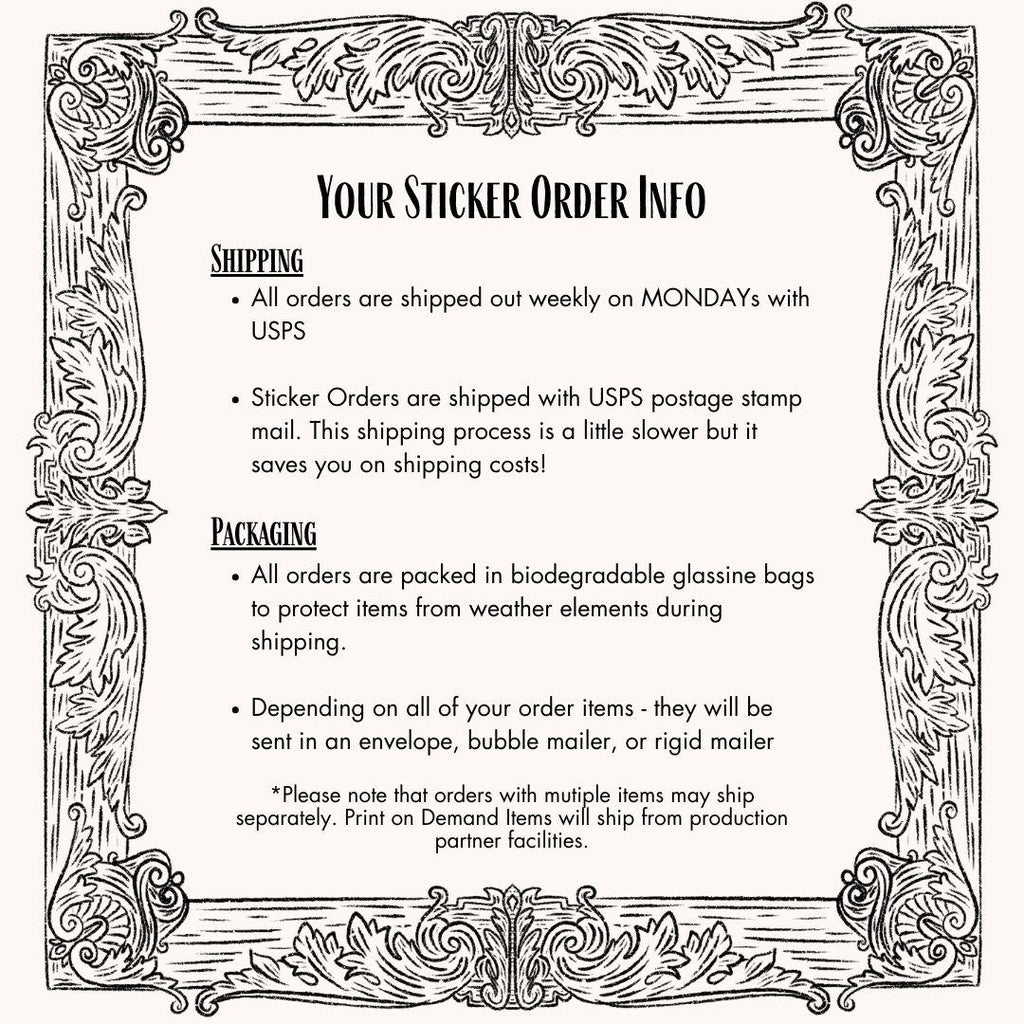 Phantom of the Opera Sticker: Gothic Romance Fanart, Waterproof Vinyl