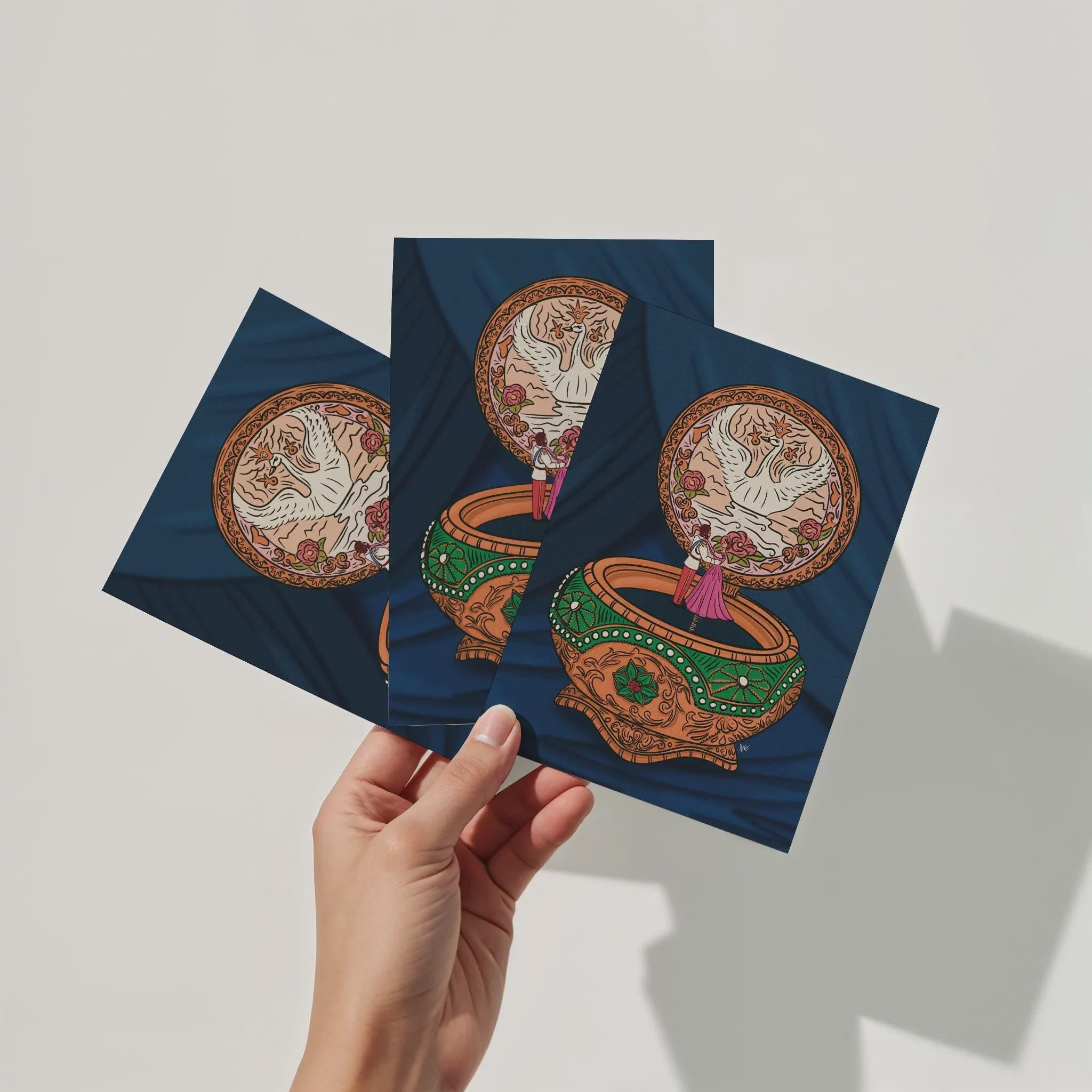 Anastasia Music Box Art Print Inspired by Together In Paris Music Box Gift for 90s Kid Home Decor Gallery Wall Illustration Physical Prints