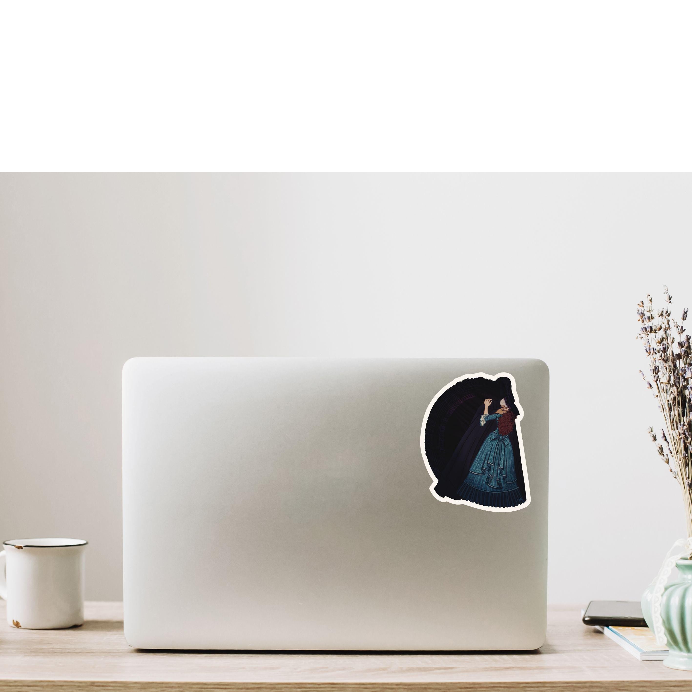 Phantom of the Opera Kiss Sticker: Gothic Broadway Musical Art