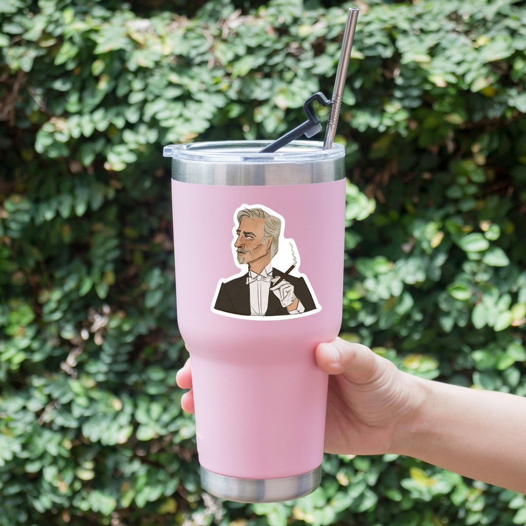 Mr. Robinson Time travel inspired somewhere in time Edwardian 1920s man with a cigarette cigar Vinyl Water-proof Sticker Decal ST038