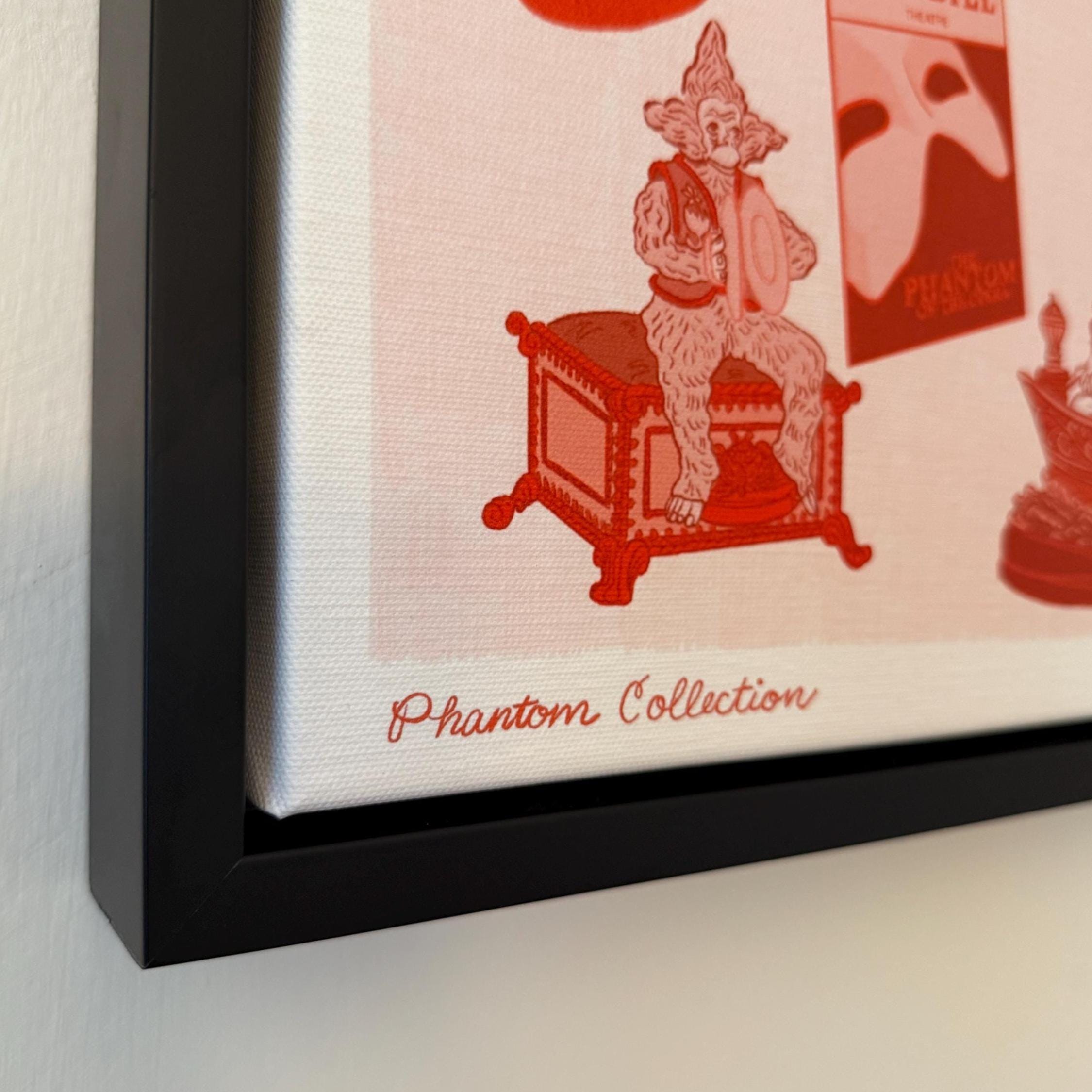 Phantom Collection Illustration as a Framed Canvas
