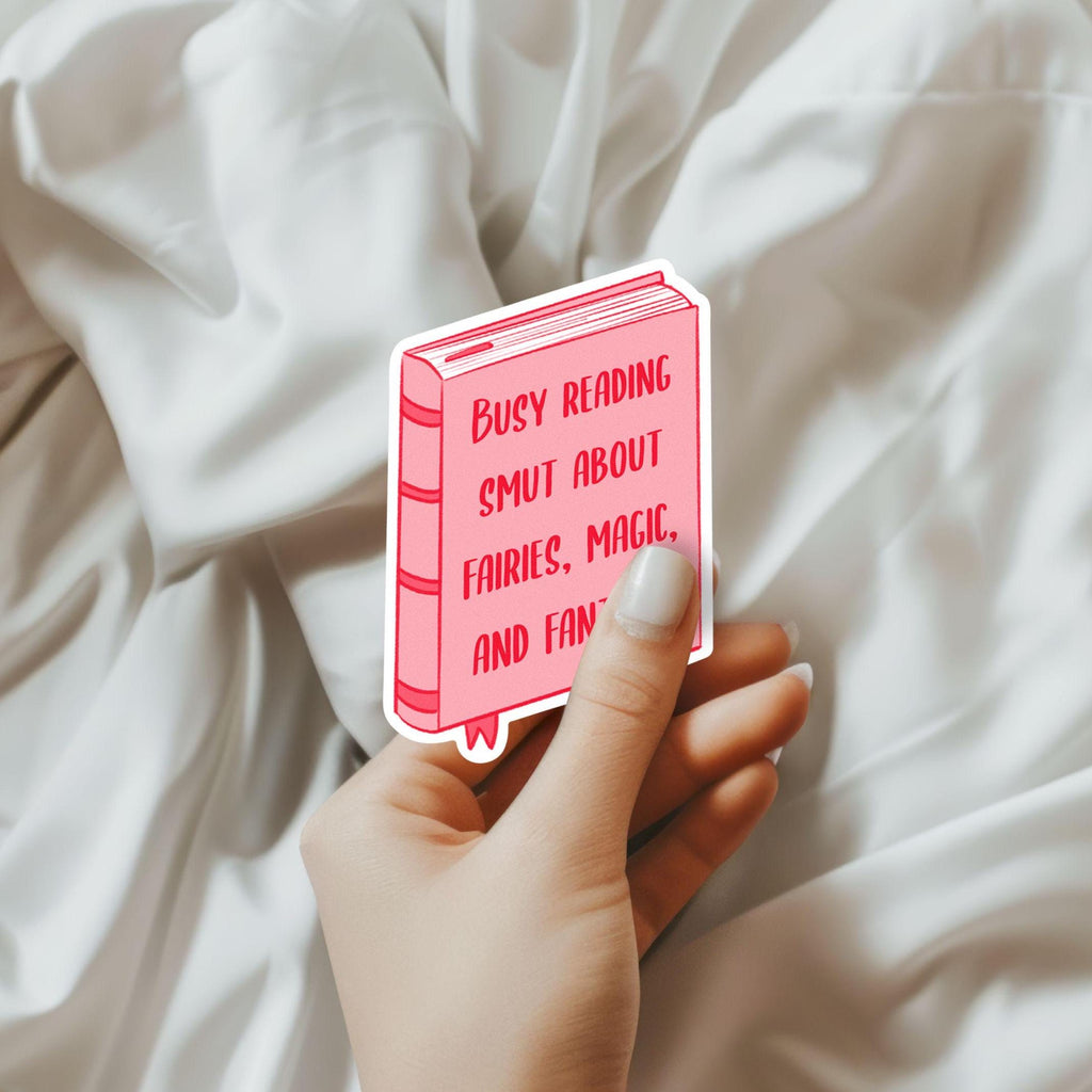 Fantasy Smut Sticker Romance Reader Book Decal Kindle Cover decor for Romantasy Lover Gift Idea for Friend Computer Case Waterproof ST066